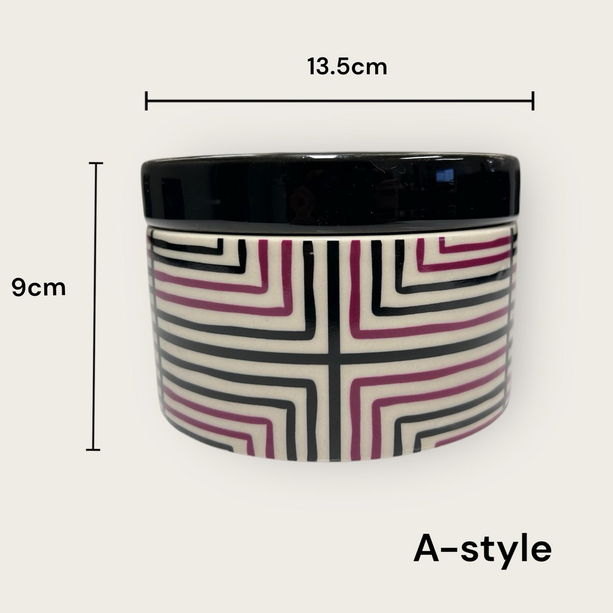 Keramische doos A-stijl en B-stijl (set van 2)