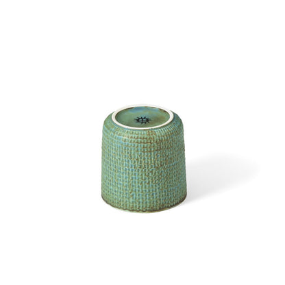 Porseleinen beker Lagune groenblauw