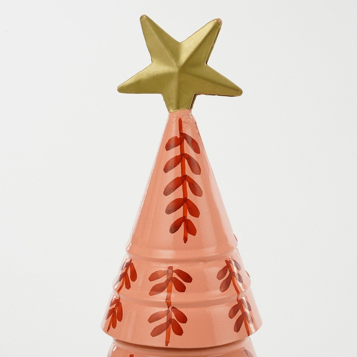 Decoratieve Kerstboom IJzer Roze/Rood - 40 cm