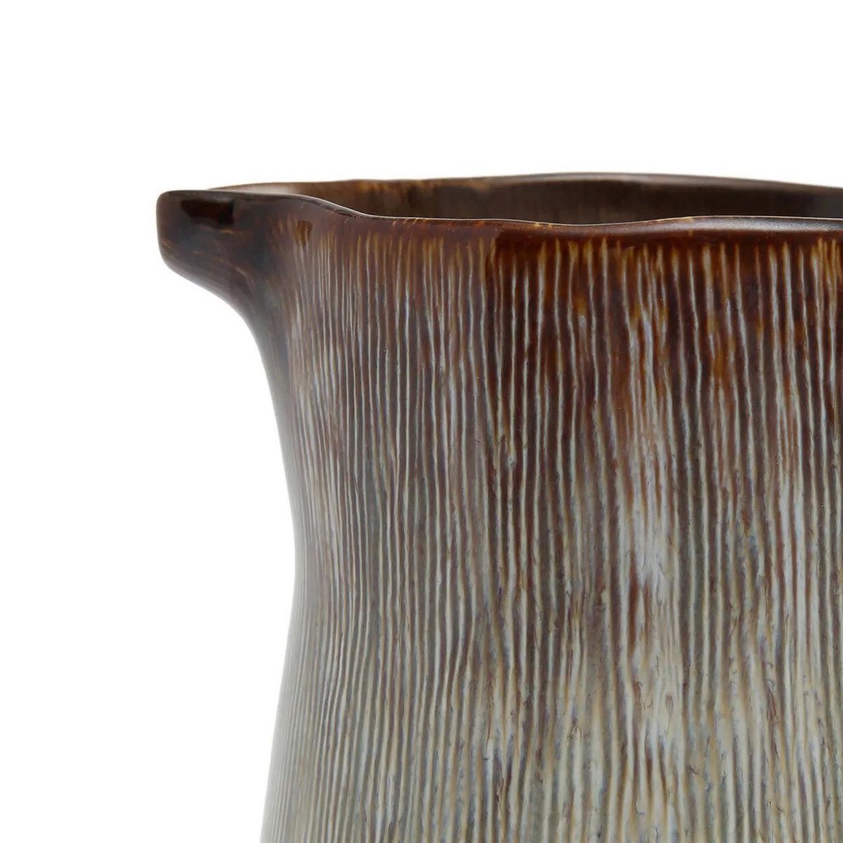 Porseleinen karaf Peniche creme/bruin - OutHome