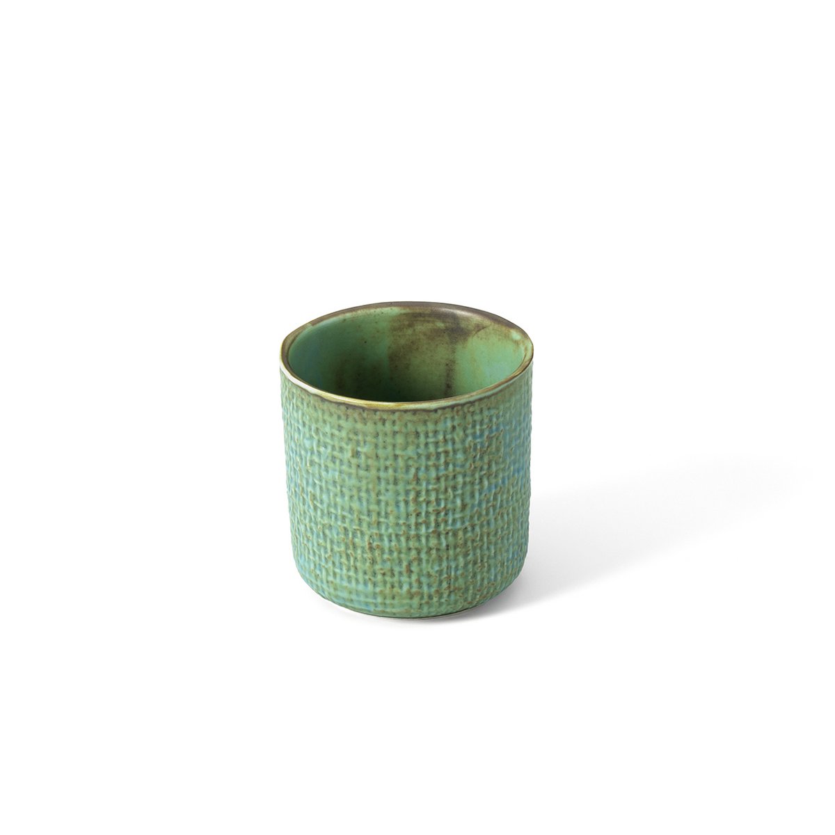 Porseleinen beker Lagune groenblauw