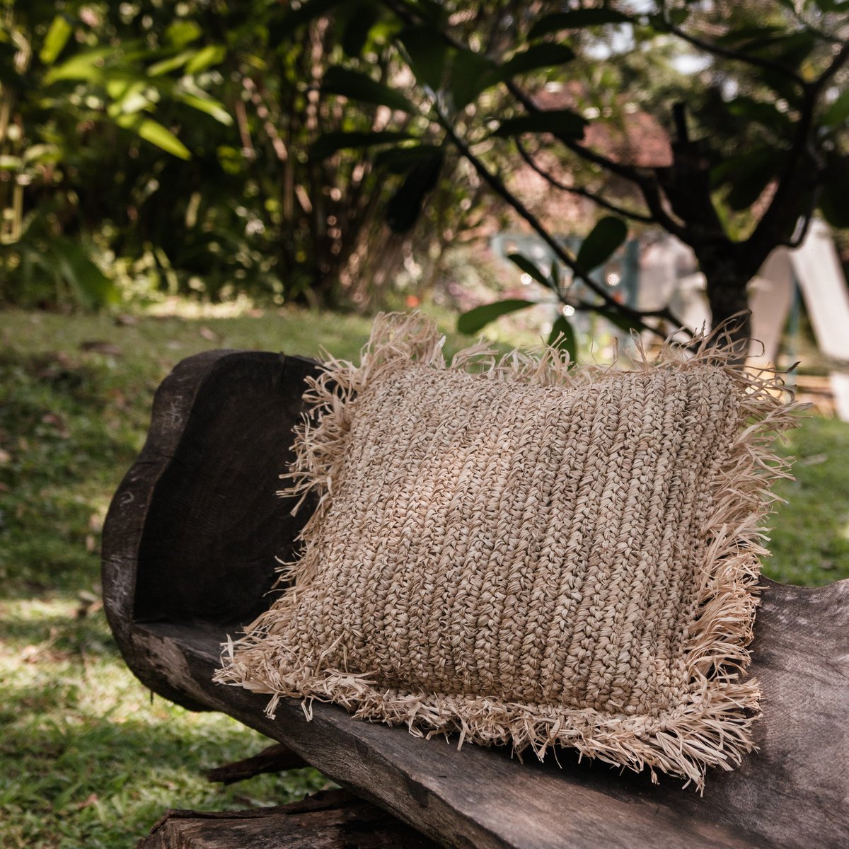 Sierkussen Gandi Raffia