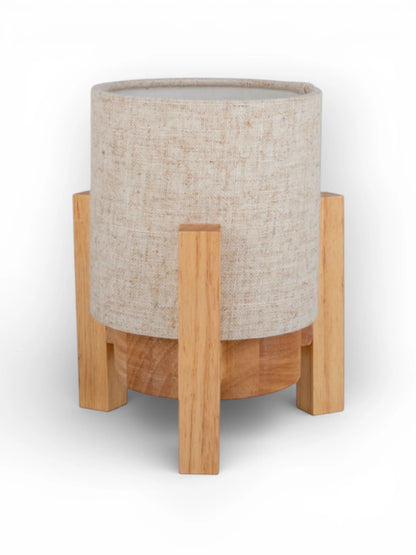 Acculamp Madita Wit/Naturel Touch - 19 cm (Dimbaar)