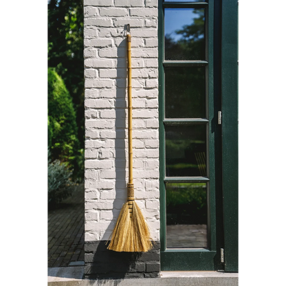 Decoratieve bezem Grote naturel 60 cm