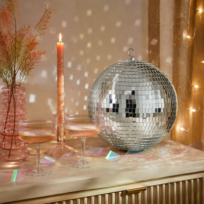 Discobal Spiegelglas Zilver - Ø 25 cm