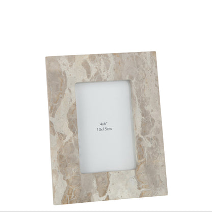 Marmerlook fotolijst J-Line beige small - OutHome