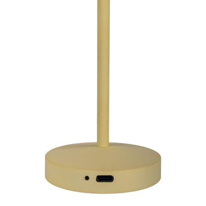 LED Acculamp Gomba Geel (Set van 2) - 18,5 cm