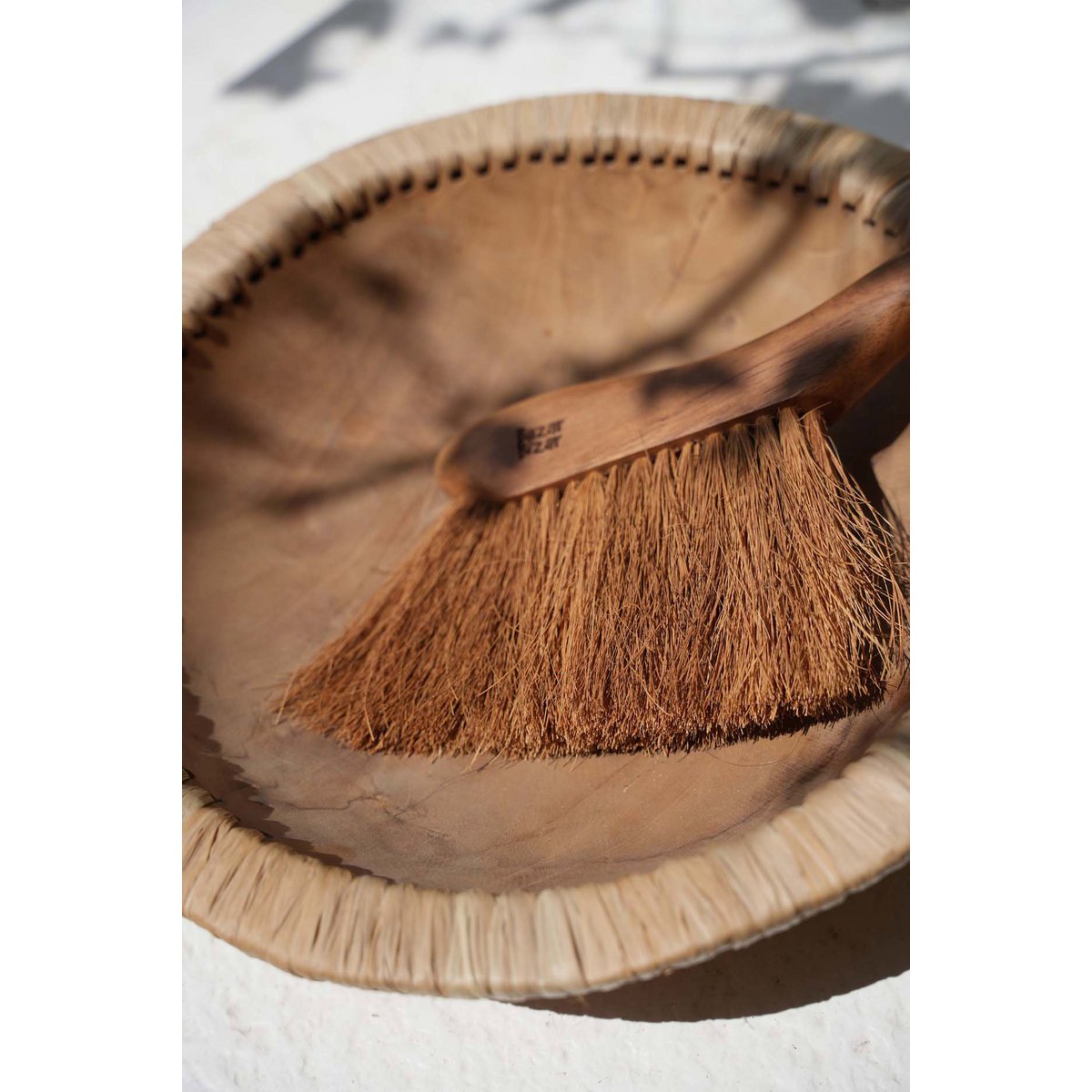 Teakhouten borstel Maha naturel
