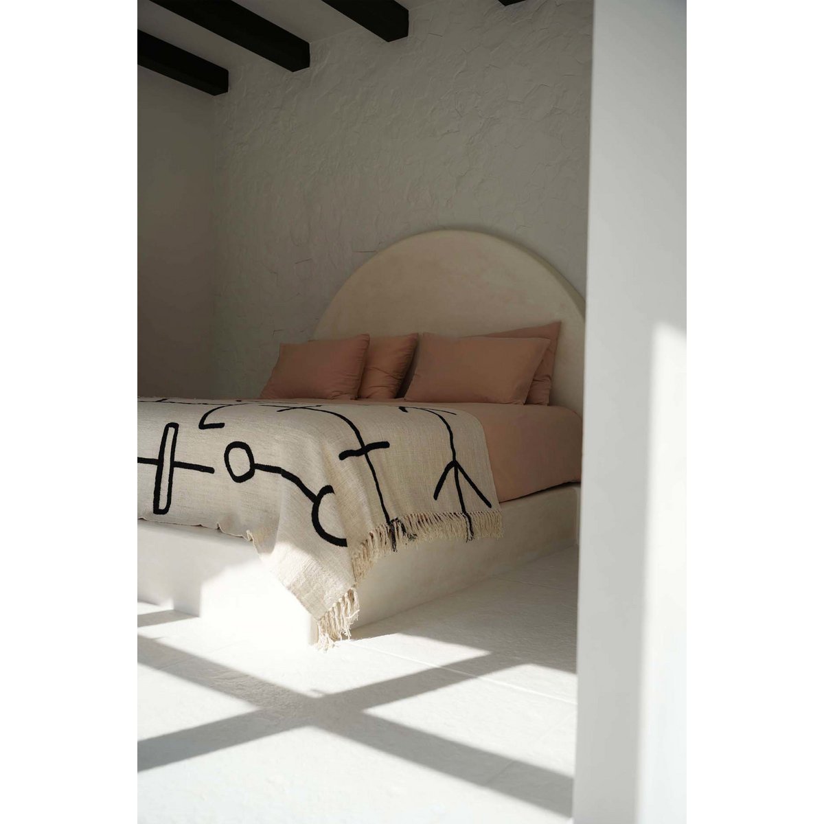 Bedsprei The evil eye zwart