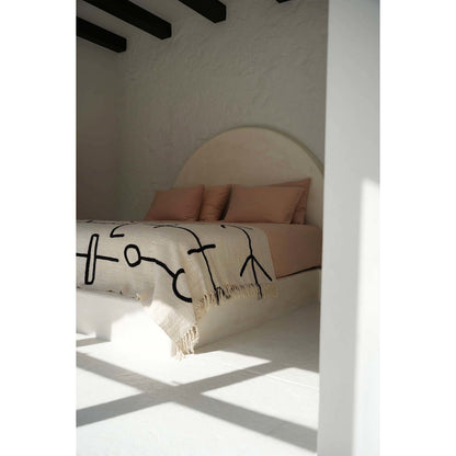 Bedsprei The evil eye zwart