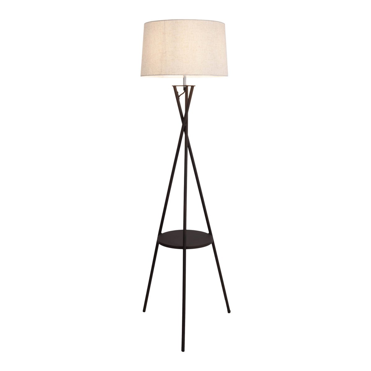 Vloerlamp Tora met Tafel Roest/Naturel - 158 cm (E27)