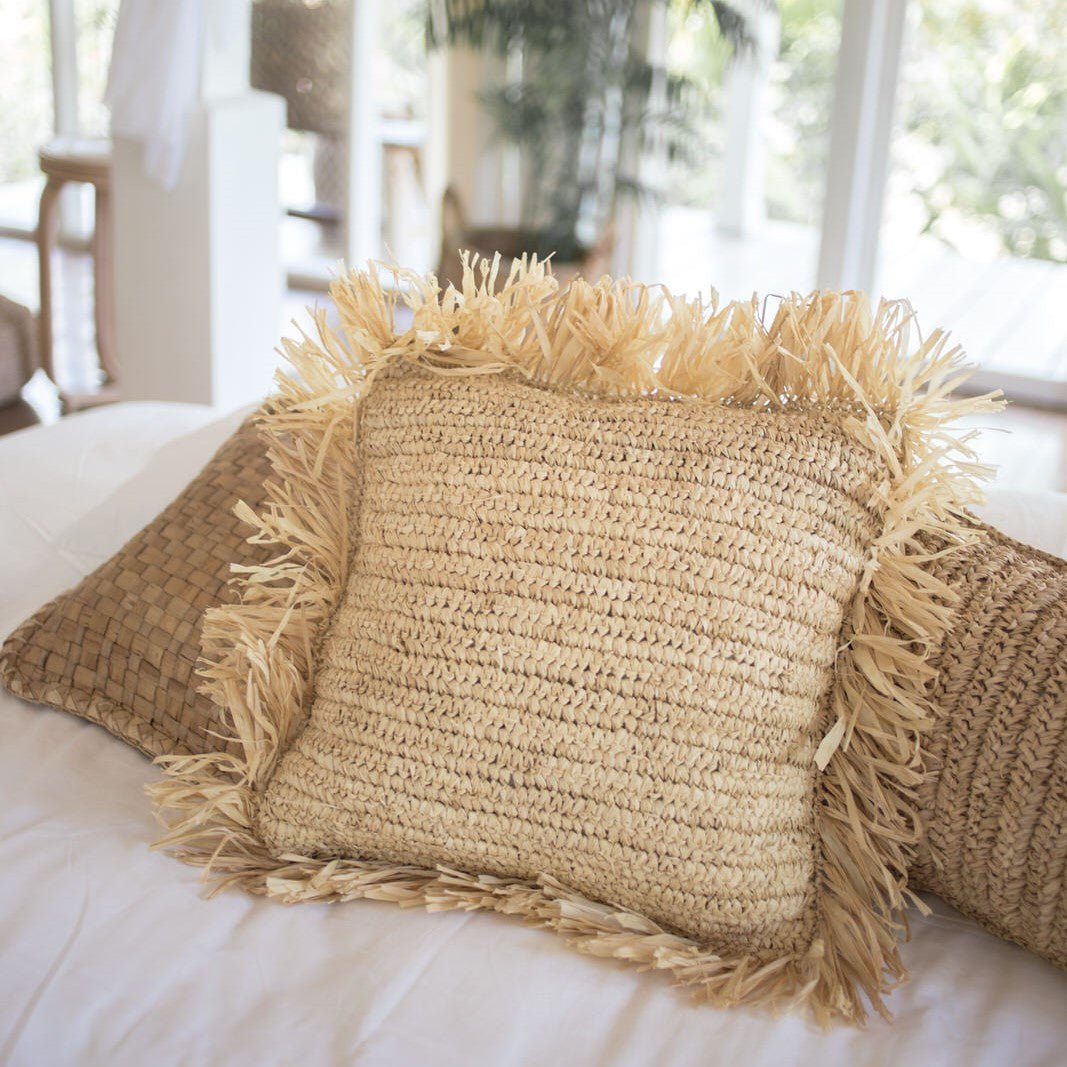 Sierkussen Gandi Raffia