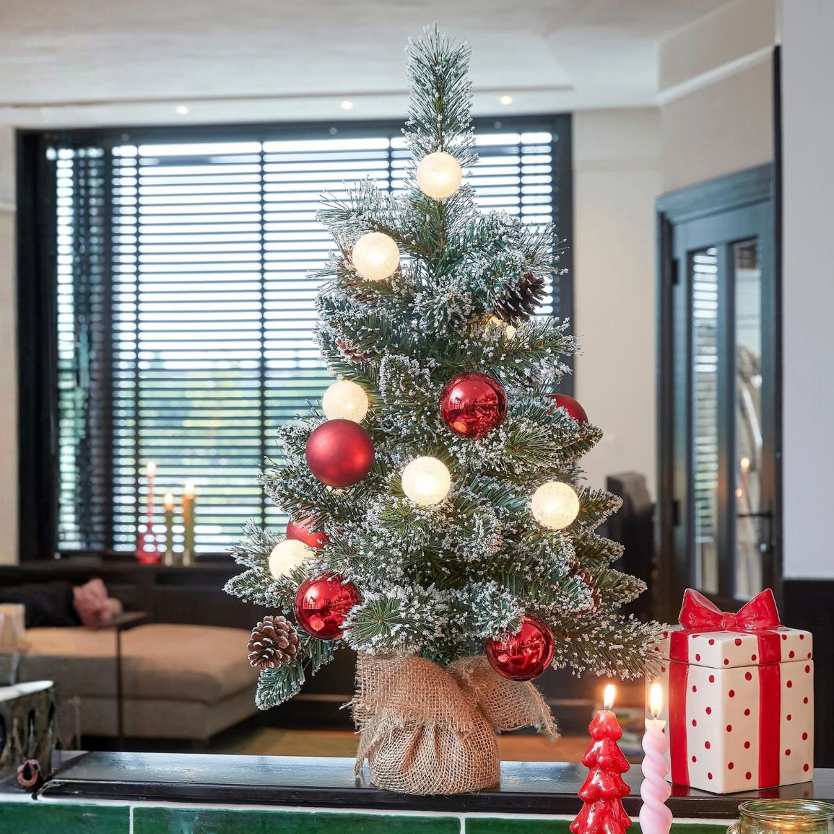 Kunstkerstboom Kaprun Verlicht Groen - 60 cm