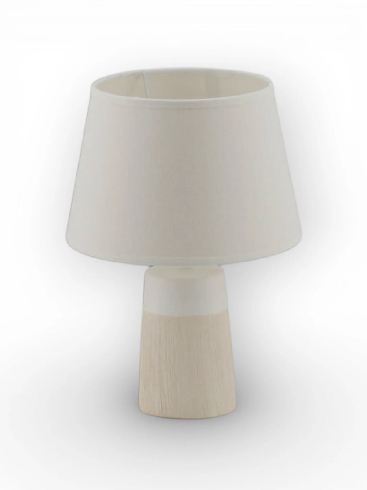 Keramische Tafellamp Talia Beige/Wit - 31 cm (E14)
