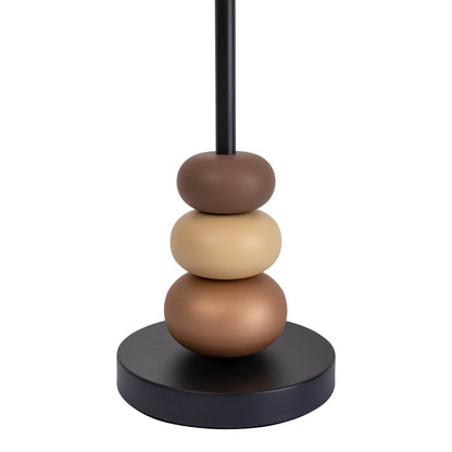 Tafellamp Elina Zwart/Bruin/Wit - 50 cm (E27)