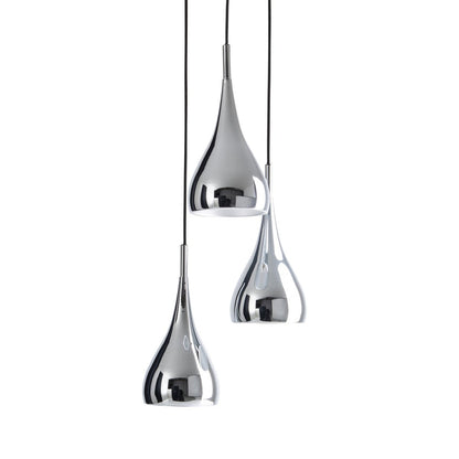 Hanglamp Stijl 3-Lichts Chroom - Ø 30 cm (E27)