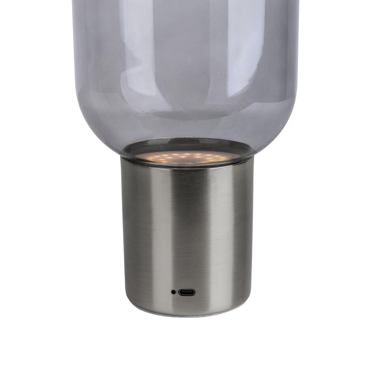 Snoerloze Tafellamp Albero Chroom/Glas - 25 cm (Touch)