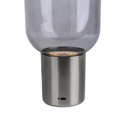 Snoerloze Tafellamp Albero Chroom/Glas - 25 cm (Touch)