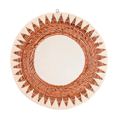 Wandspiegel Boho Awan Katoen - Ø 60 cm