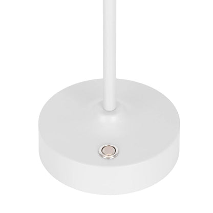 LED Acculamp Pina Wit/Wit Glas - 30 cm