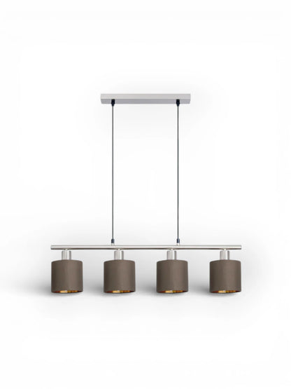 Hanglamp Maron 4-Lichts Bruin (E14)