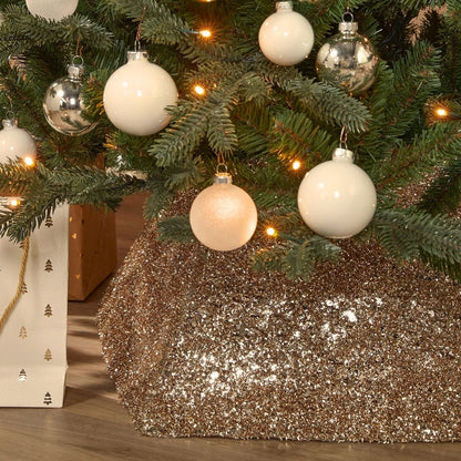 Kerstboomrok Polyester Goud - 50x50x30 cm