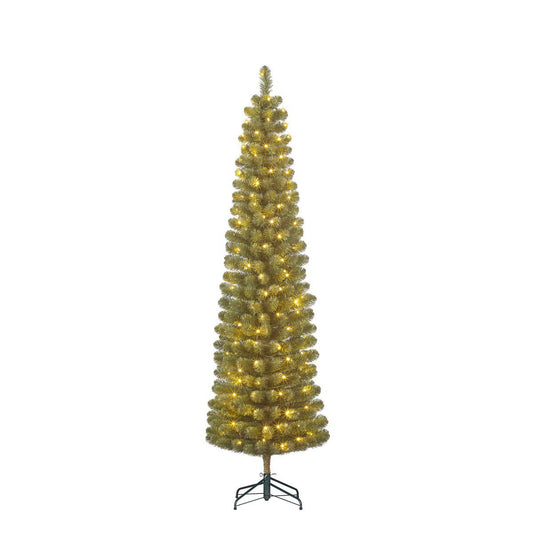 Kunstkerstboom Charlton Verlicht Groen - 215 cm