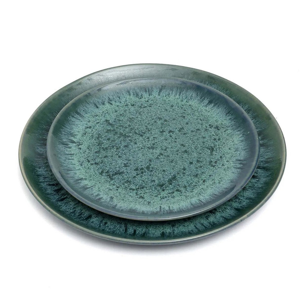 Porseleinen dinerbord Aqua turkoois