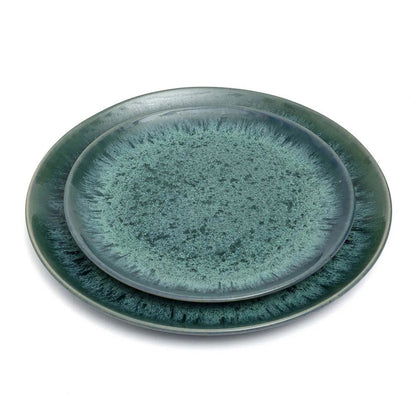 Porseleinen dinerbord Aqua turkoois