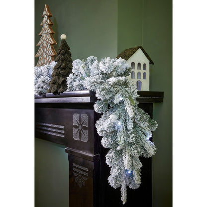 Kerstslinger Grimshaw Verlicht Groen - 270 cm