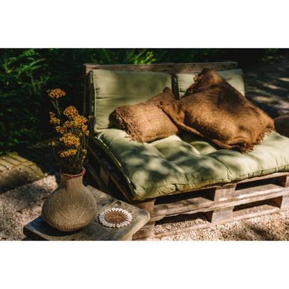 Katoenen kussenhoes bruin - 60 cm