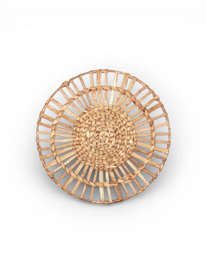 Waterhyacint Placemat Rond Caruban (38 cm) - Set van 2, 4 of 6