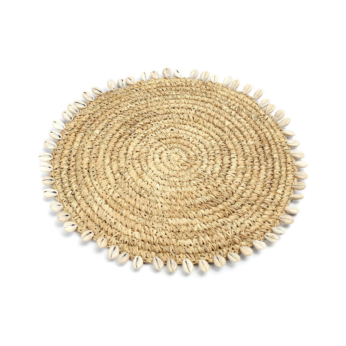 Raffia pannenonderzetter Shell - 23 cm - OutHome