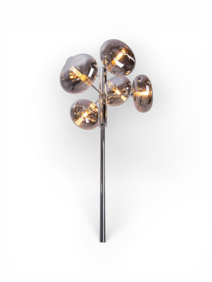 Vloerlamp Orion Rookglas