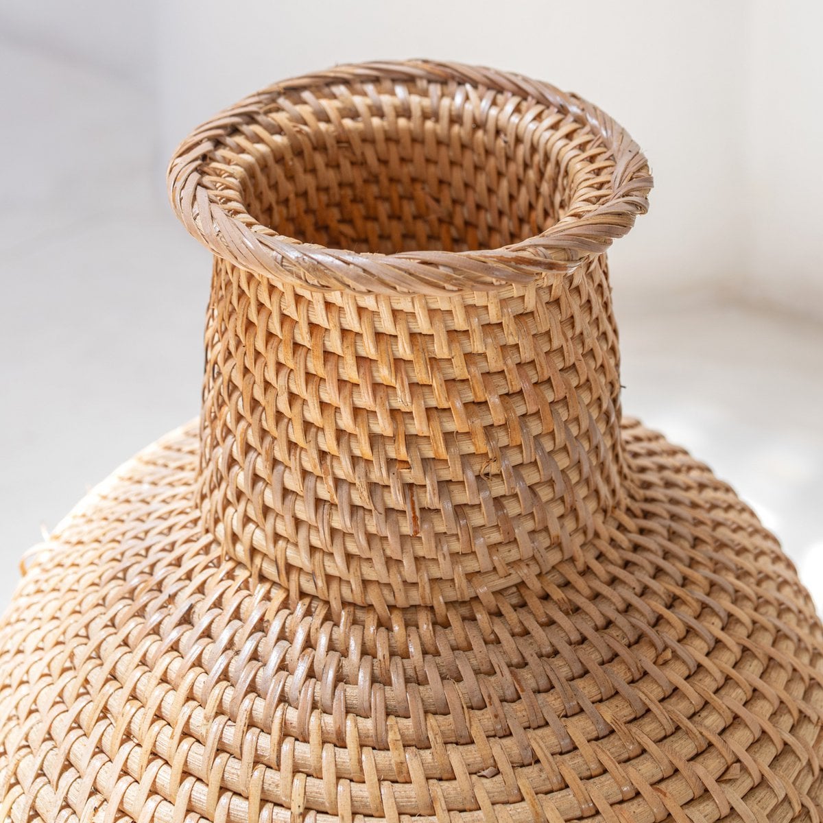 Vaas Kamari Rotan/Hout