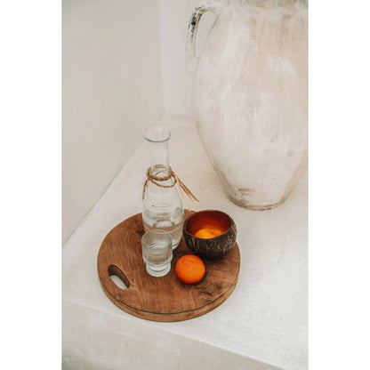 Teak dienblad Root tray naturel - M - OutHome