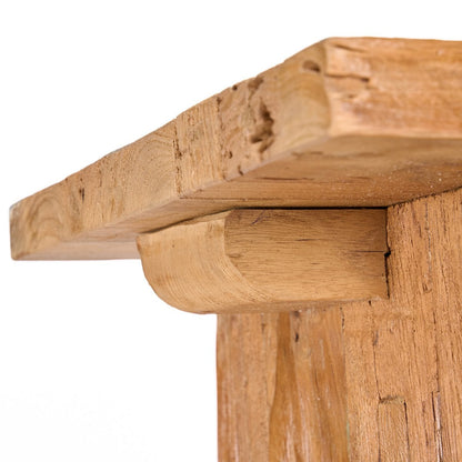 Teakhouten kruk Block naturel