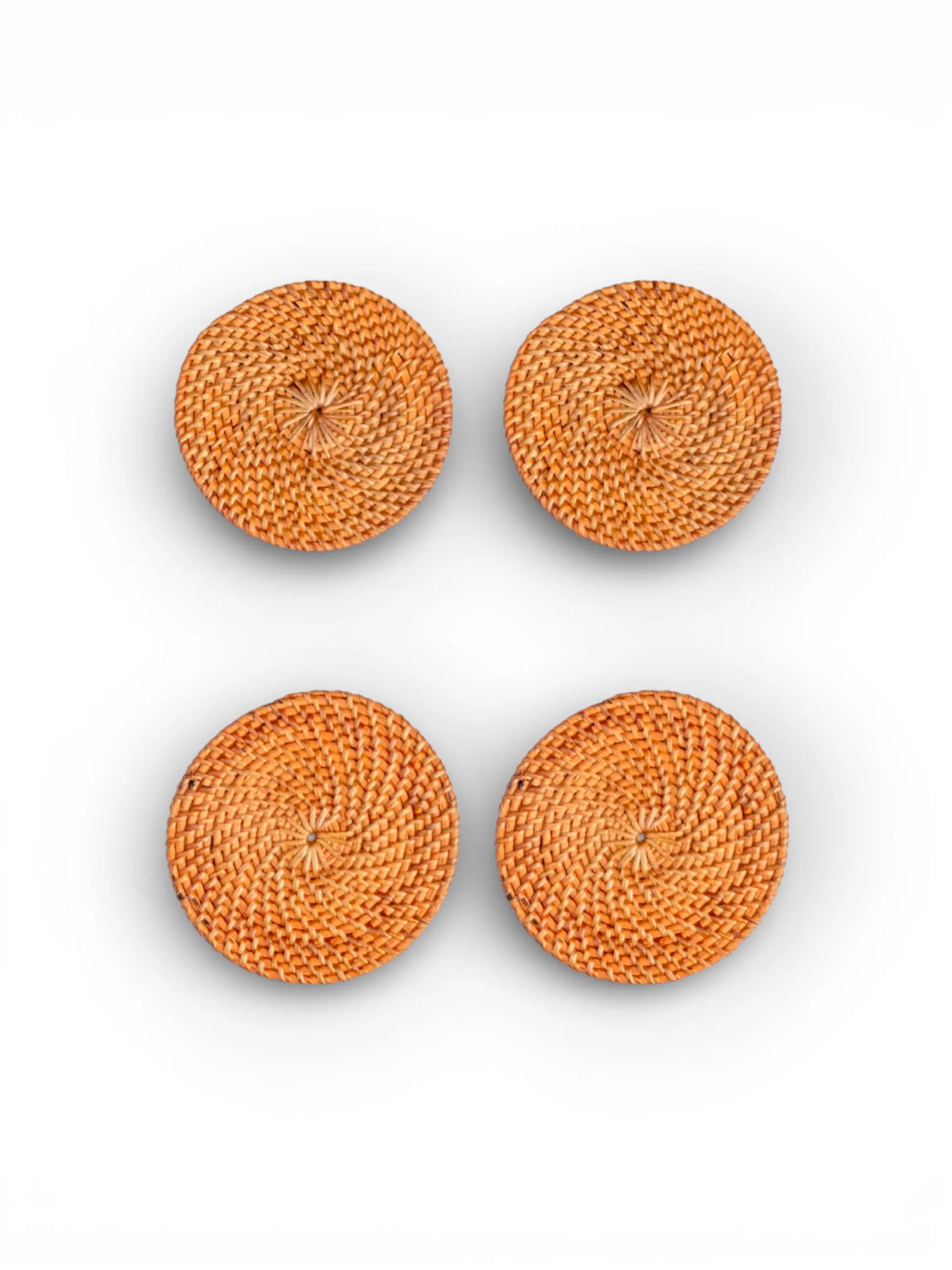 Onderzetters Tibu Rotan Rond (Set van 4/8)