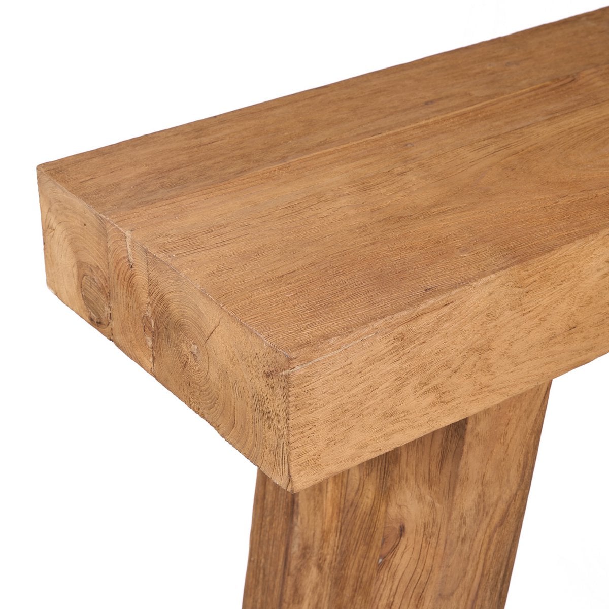 Teakhouten consoletafel Stance naturel