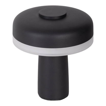 Snoerloze Tafellamp Pilu Zwart/Wit - 16,5 cm (Touch/Dimbaar)