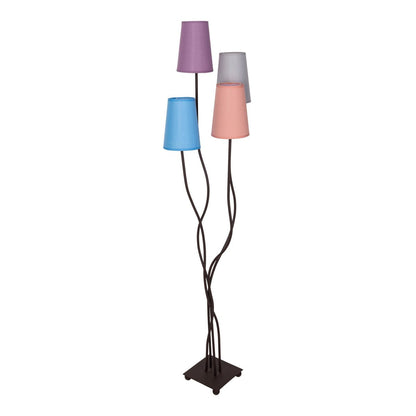 Vloerlamp Boho 4-Lichts Kleurrijk - 140 cm (E14)