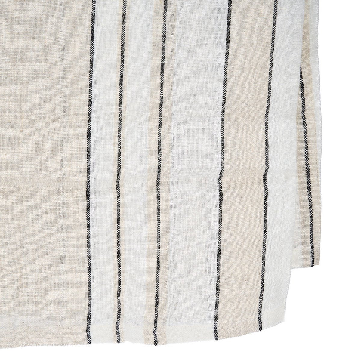 Linnen tafelkleed Provence zwart-wit - 150 x 250 cm - OutHome