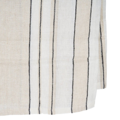 Linnen tafelkleed Provence zwart-wit - 150 x 250 cm - OutHome