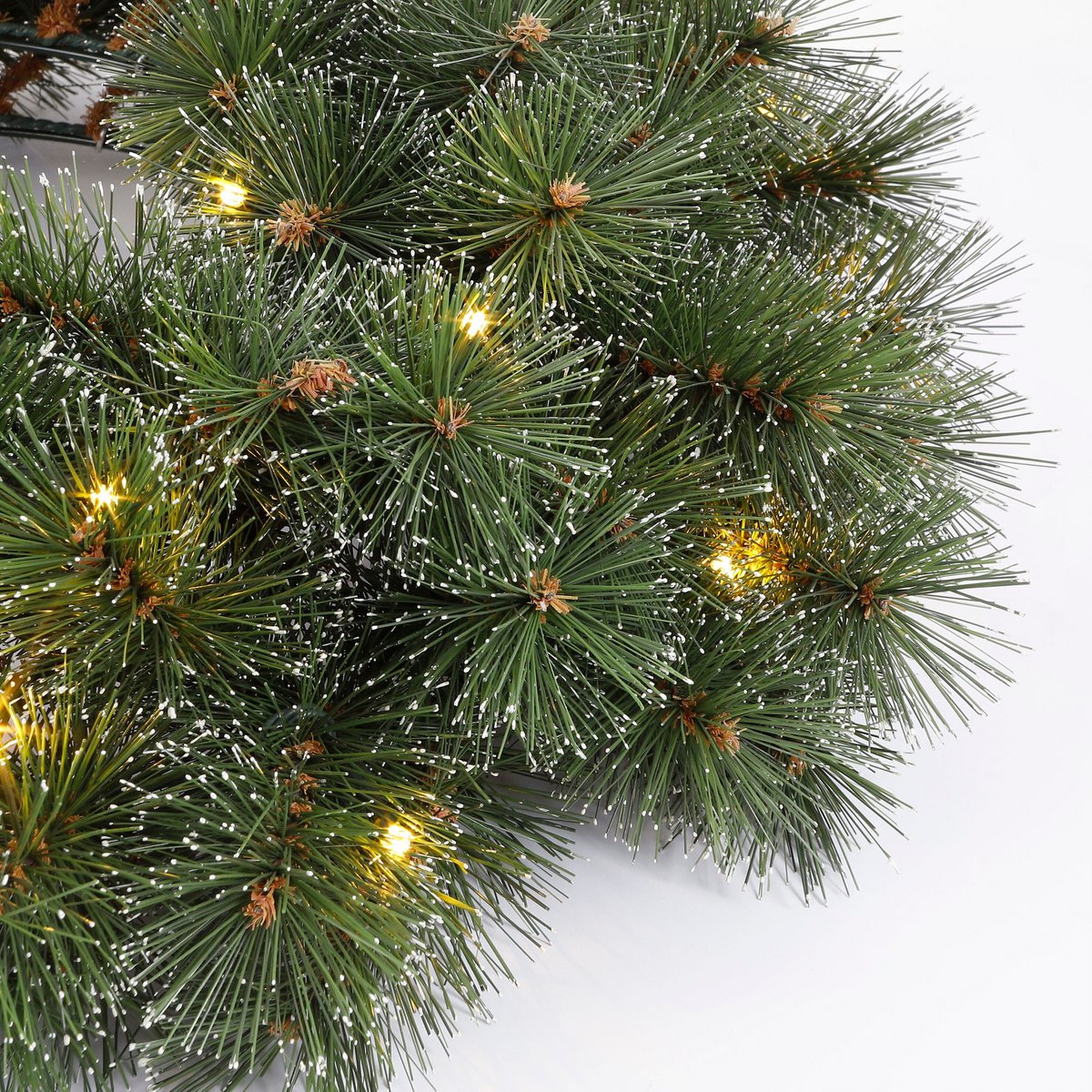 Kerstkrans Glendon Verlicht Groen - Ø 60 cm