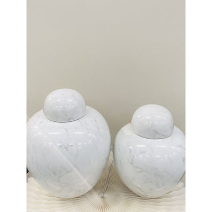 Porseleinen pot Ginger jar wit