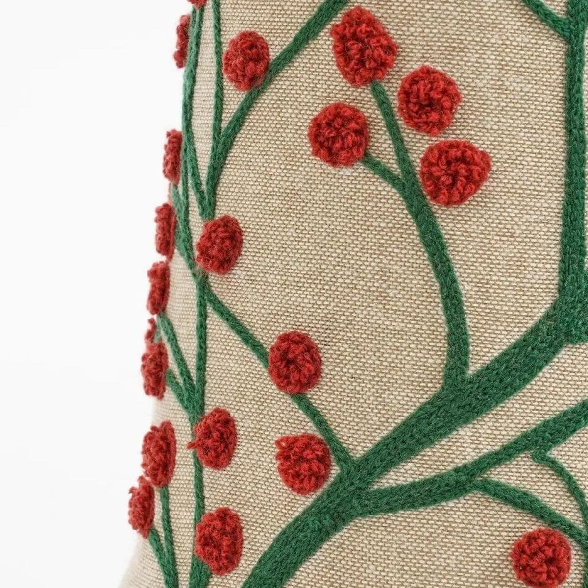Decoratieve Kerstboom Katoen Beige/Rood/Groen/Goud - 55 cm