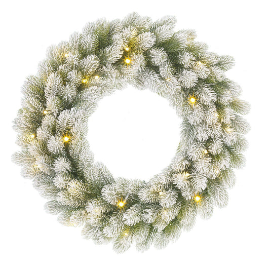 Kerstkrans Nagoya Verlicht Groen - Ø 60 cm