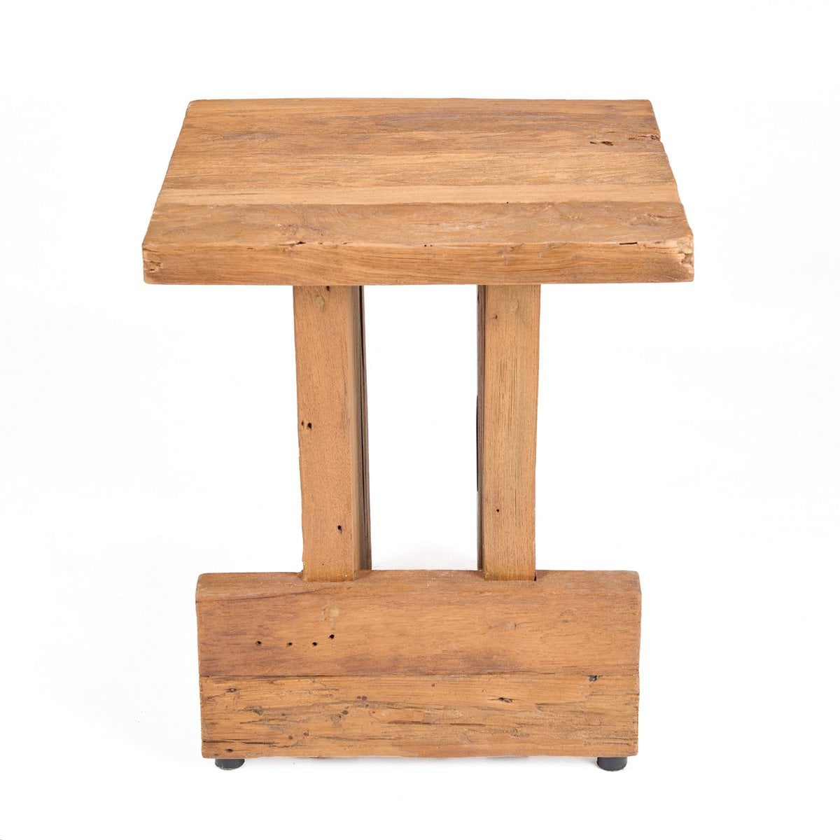 Teakhouten kruk Block naturel