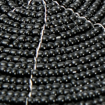 Kralen onderzetter Beaded zwart - 10 cm - OutHome