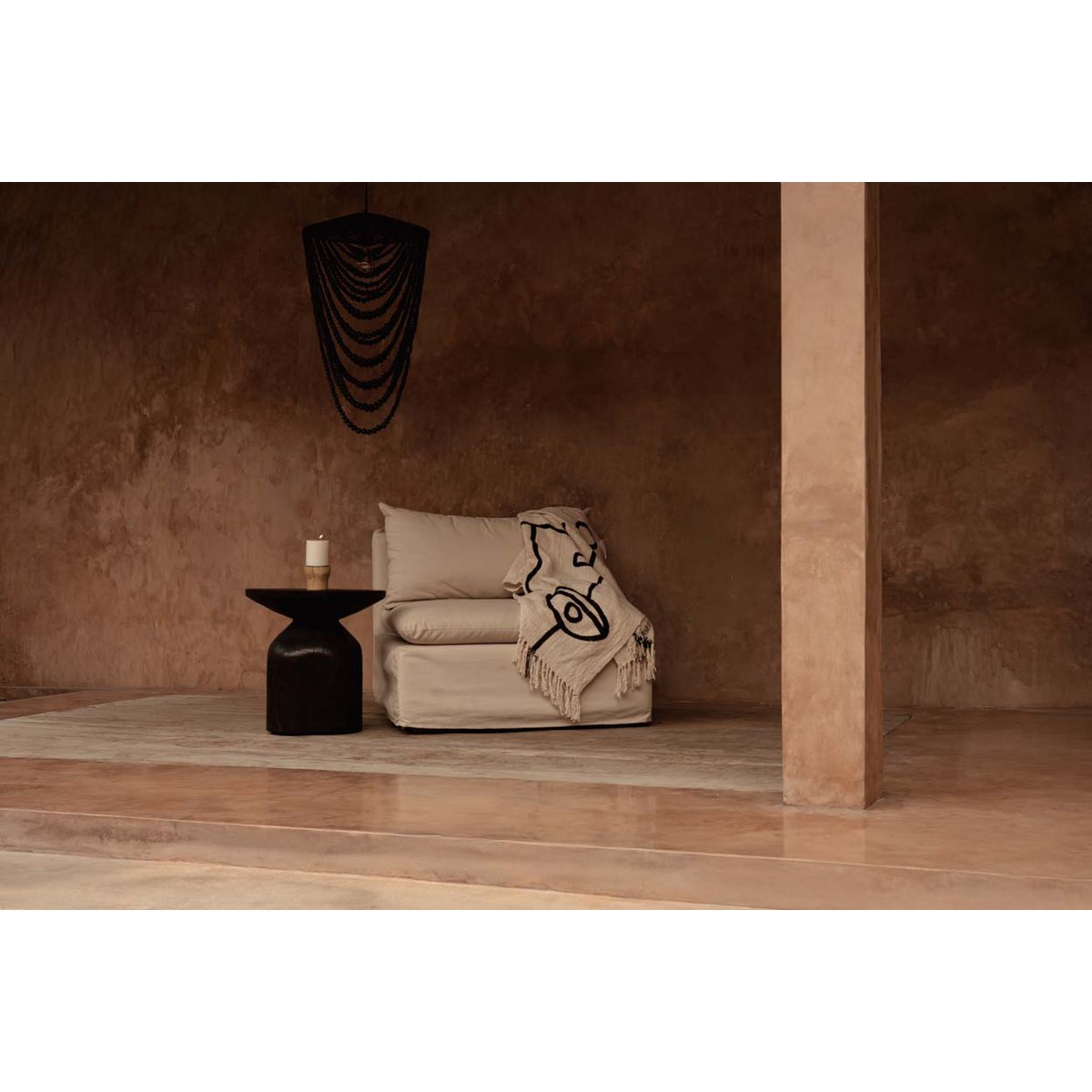 Bedsprei The evil eye zwart